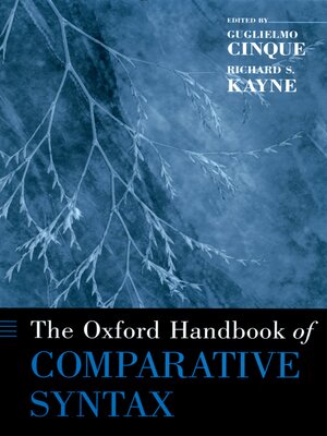 cover image of The Oxford Handbook of Comparative Syntax